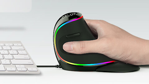 Delux M618 PLUS Ergonomics Vertical Gaming Mouse