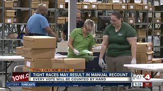 Tight races may result in manual result in Florida