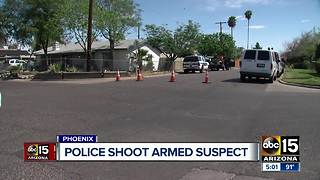 Phoenix officer shoots armed suspect