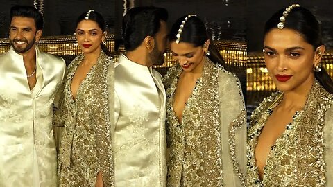 Ranveer Singh Caring Husband Holding Wife Deepika Padukone Hand in Entire Video at NMACC Launch