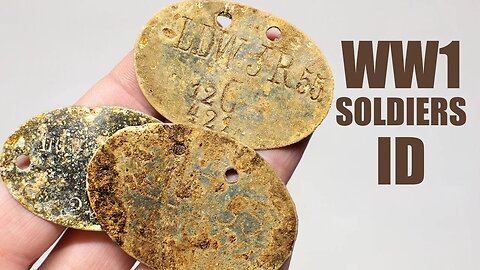 WW1 German Soldiers Dog Tags Restoration. Type Of 1878