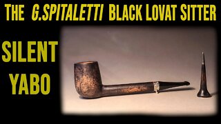 Silent YABO: The Black Lovat sitter pipe by G. Spitaletti