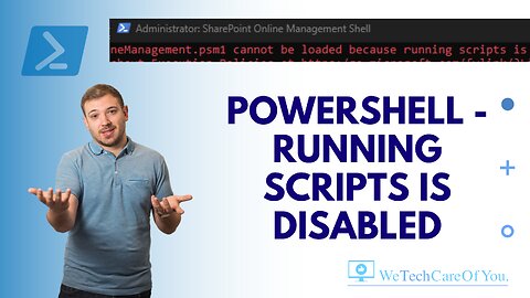 PowerShell Import Module cannot be loaded because running scripts is disabled on this system