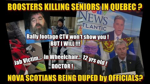 BOOSTERS KILLING SENIORS IN QUEBEC! NOVA SCOTIA DUPED BY THOSE WE TRUST MOST?
