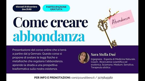 COME CREARE ABBONDANZA