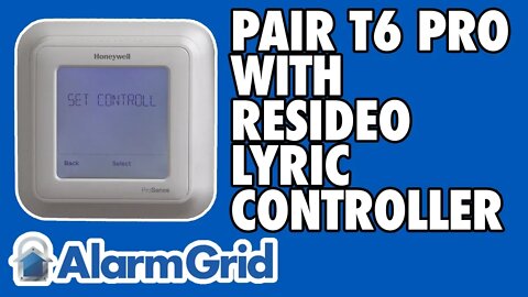 Pairing the Honeywell T6 Pro Thermostat with a Residio Lyric Controller