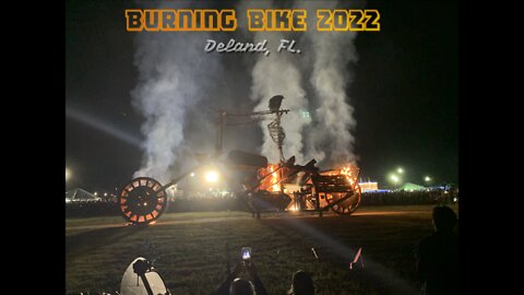 Burning Bike in Deland, FL | Bike Week 2022