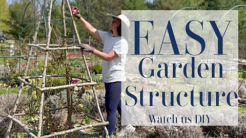 EASY Garden Structure | We DIY | Use What You Have