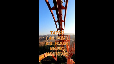 Fly Through The Sky With Tatsu On-Ride Front Seat (4K POV) Six Flags Magic Mountain!