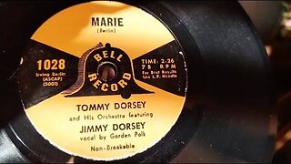 Marie ~ Tommy Dorsey / Jimmy Dorsey / Gordon Polk ~ 7" Bell 78rpm Vinyl Record ~ Dual 1215 Turntable