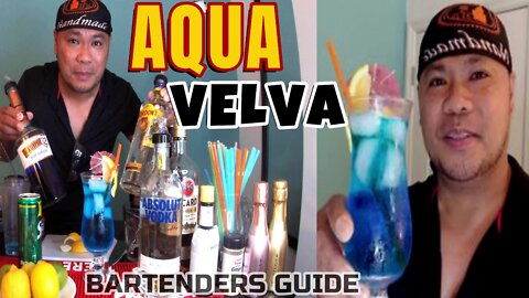 How to make Perfect AQUA VELVA COCKTAILS/MIXOLOGIST/BARTENDERS BEST RECIPE.