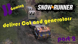 Snow Runner Delivering CAT and Generators