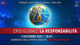 Crisi Globale. La Responsabilità | Forum Internazionale Online. 2 Dicembre 2023