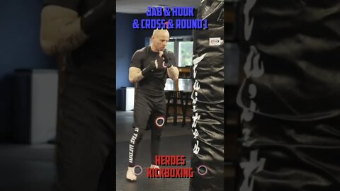 Heroes Training Center | Kickboxing & MMA "How To Double Up" Jab & Hook & Cross & Round 1 | #Shorts