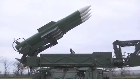 Footage of the joint military operation of the Buk M2 and Buk M3 air defense systems