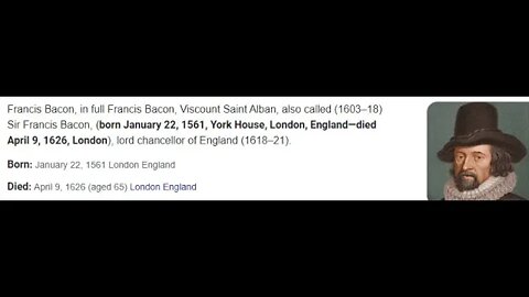 The Curse of Oak Island: Francis Bacon Late to the Oak Island Party