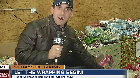 Volunteers wrap thousands of gifts for children in need