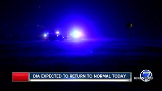 Driver dies in crash with snowplow near DIA