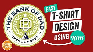 Easy Kittl T-Shirt Design Tutorial for Beginners | How to Create a Simple Shirt for Father's Day