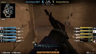 CSGO POV Corinthians voltera (32/17) vs (Furious) @ EPL Worlds Series Americanas Season 3