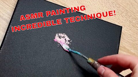 Asmr Painting | Abstract Acrylic Flovers Peonies Painting Relaxing ASMR Music