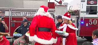 North Las Vegas firefighters deliver Christmas miracle to local family