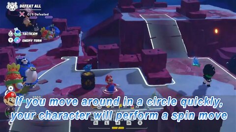 Spin move easter egg in Mario + Rabbids Sparks of Hope