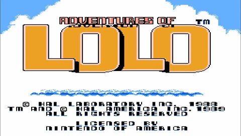 Adventures of Lolo (1989) Full Game Walkthrough [NES]