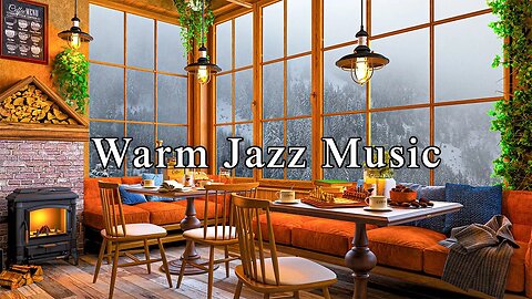 Cozy Coffee Shop Ambience ☕ Smooth Jazz Instrumental Music ~ Stress Relief with Jazz Relaxing Music