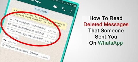How to recovery deleted messages on WhatsApp