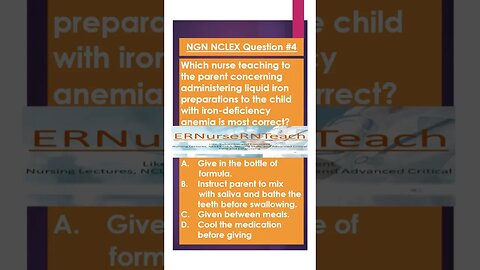 Are you prepared for NGN NCLEX question 4 #nclex #nextgennclex