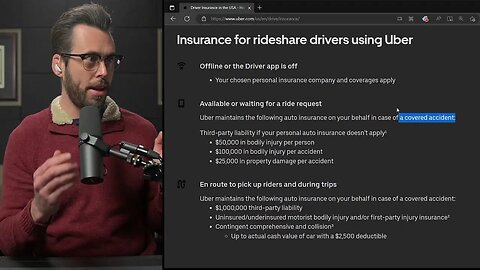 UBER INSURANCE COVERAGE EXPLAINED BY UBER ACCIDENT LAWYER #Attorney #Uber #Insurance