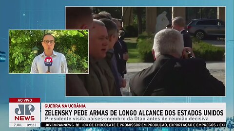 Zelensky pede armas de longo alcance dos Estados Unidos