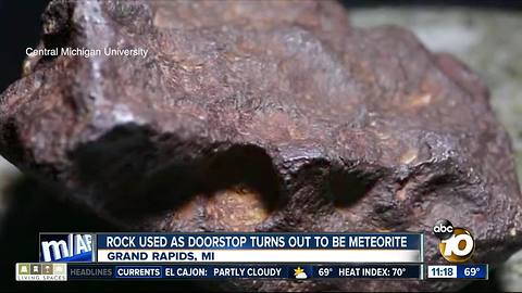 Rock used as doorstop is meteorite