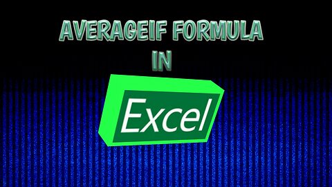 How to use AverageIF Formula in Excel Urdu/hindi