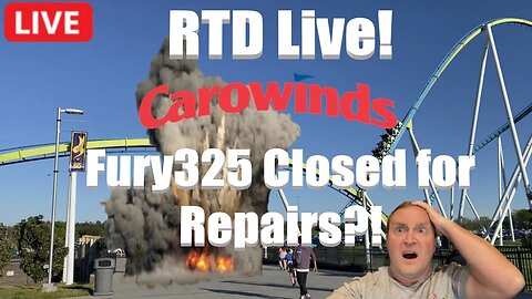 🔴 RTD Live! | July 2023 | Fury 325 Crack! Closed for Repairs! | What Happened Carowinds?! 🔴