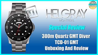 Great Microbrand! | Helgray 300m Quartz GMT Diver TCD-01 GMT Unbox & Review