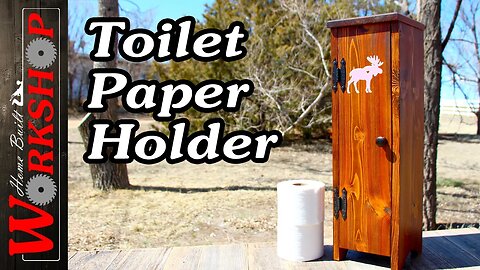 Lets make a Toilet Paper Cabinet | With Hand Painted Moose Detail