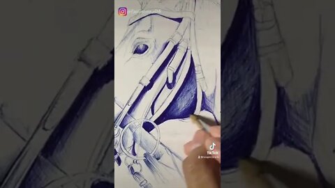 DIBUJO CABALLO CON BOLIGRAFO 😻