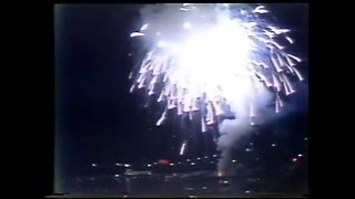 First Riverfest fireworks show in 1977