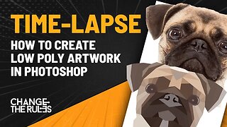 How To Create Low Poly Artwork In Photoshop (Time-lapse)