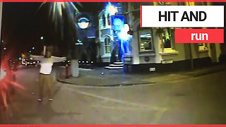 CCTV shows terrifying moment pedestrian was crushed by bus