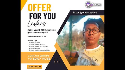 Elyon Welcome offer for you Contact +91 89107 79788 #Elyon