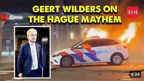 Dutch To-Be PM Geert Wilders Lashes out at Migrants for Rioting in The Hague, Netherlands | Watch