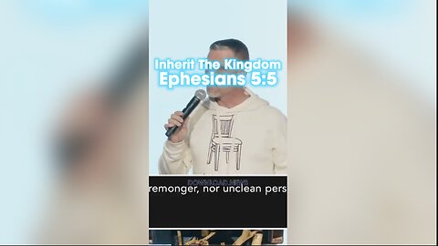 Pastor Greg Locke: For this you know with certainty, that no sexually immoral or impure or greedy person, which amounts to an idolater, has an inheritance in the kingdom of Christ and God, Ephesians 5:5 - 12/13/23