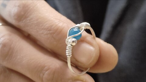 Aquamarine Sterling Silver Ring 💍💎💝