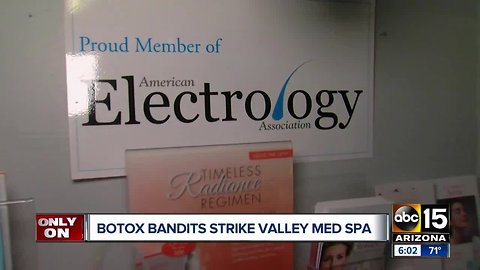 Phoenix spa owners seek help catching "Botox bandits"