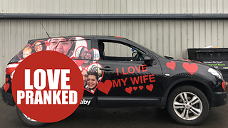 Man Is Taken Aback When He Sees Wife’s Face All Over His Car