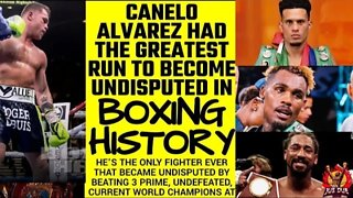 CANELO HAS THE BEST RUN TO BECOME UNDISPUTED IN BOXING HISTORY? TRUE or FALSE? #Openpanel #TWT