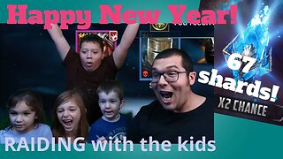 Happy New Year 2023! Gaming with kiddos. Raid Shadow legends 2X Ancient Shard summoning.
